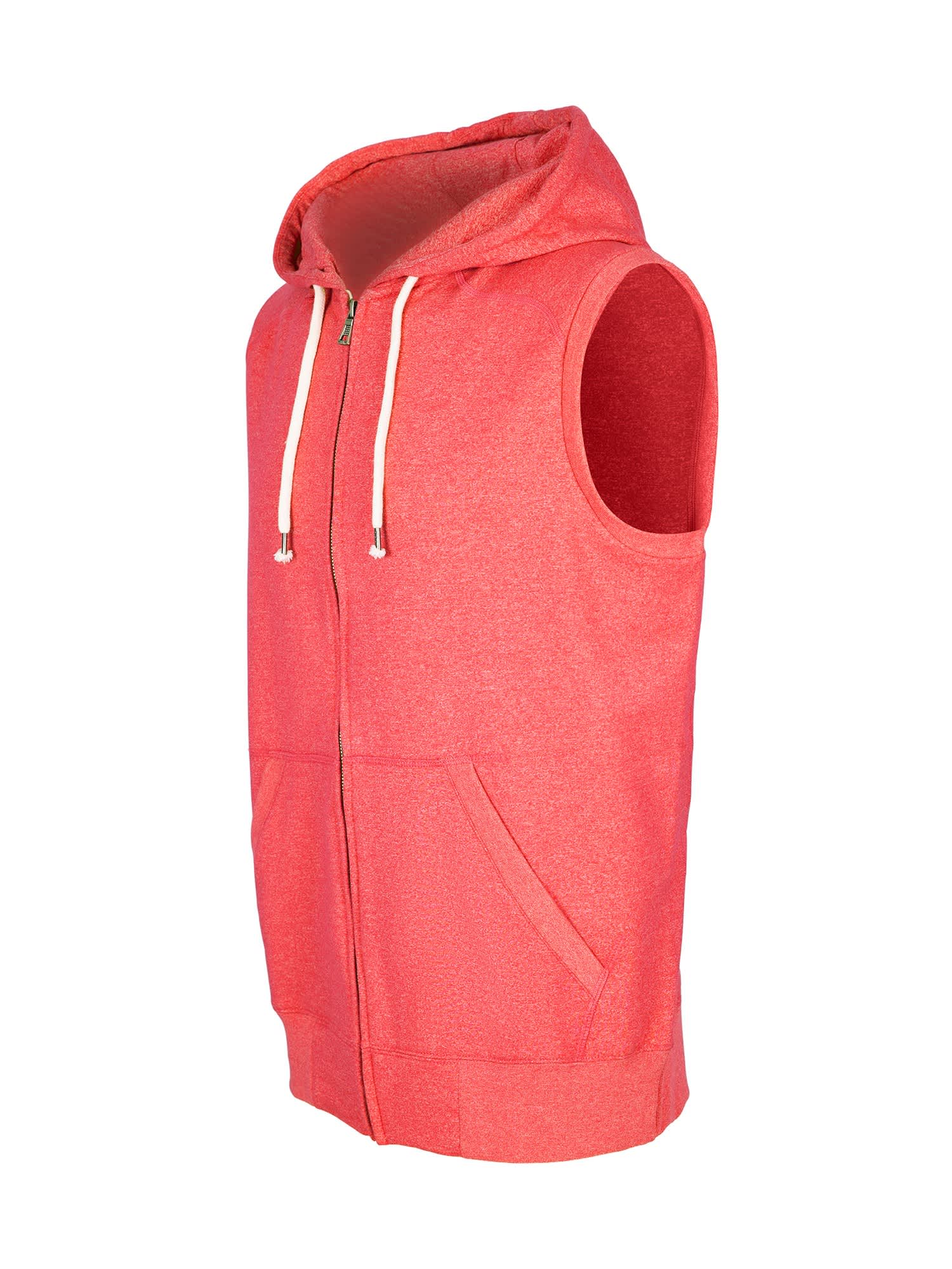 Mens Heather SLEEVELESS ZIP Hoodies - Greatness Range