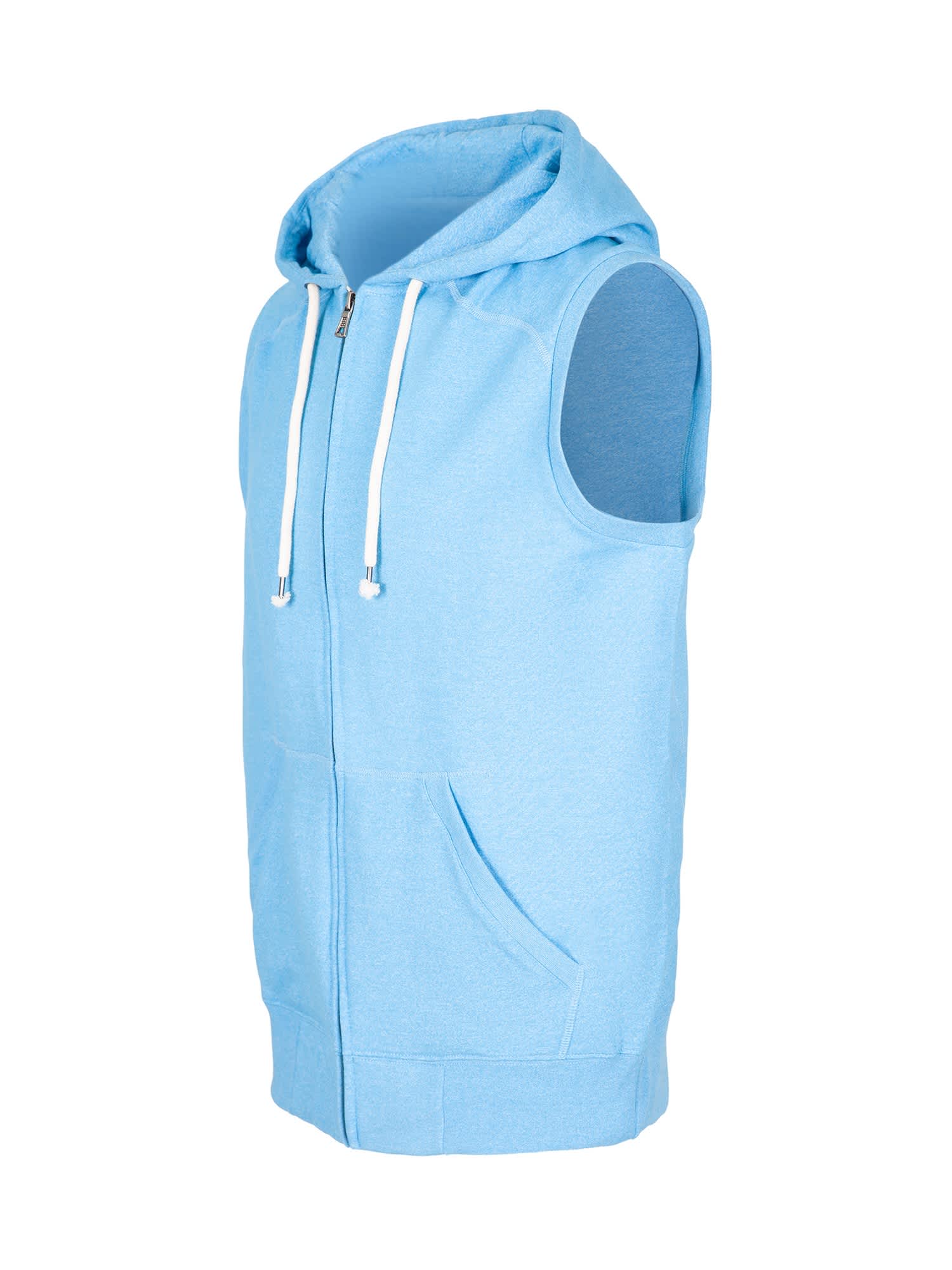 Mens Heather SLEEVELESS ZIP Hoodies - Greatness Range