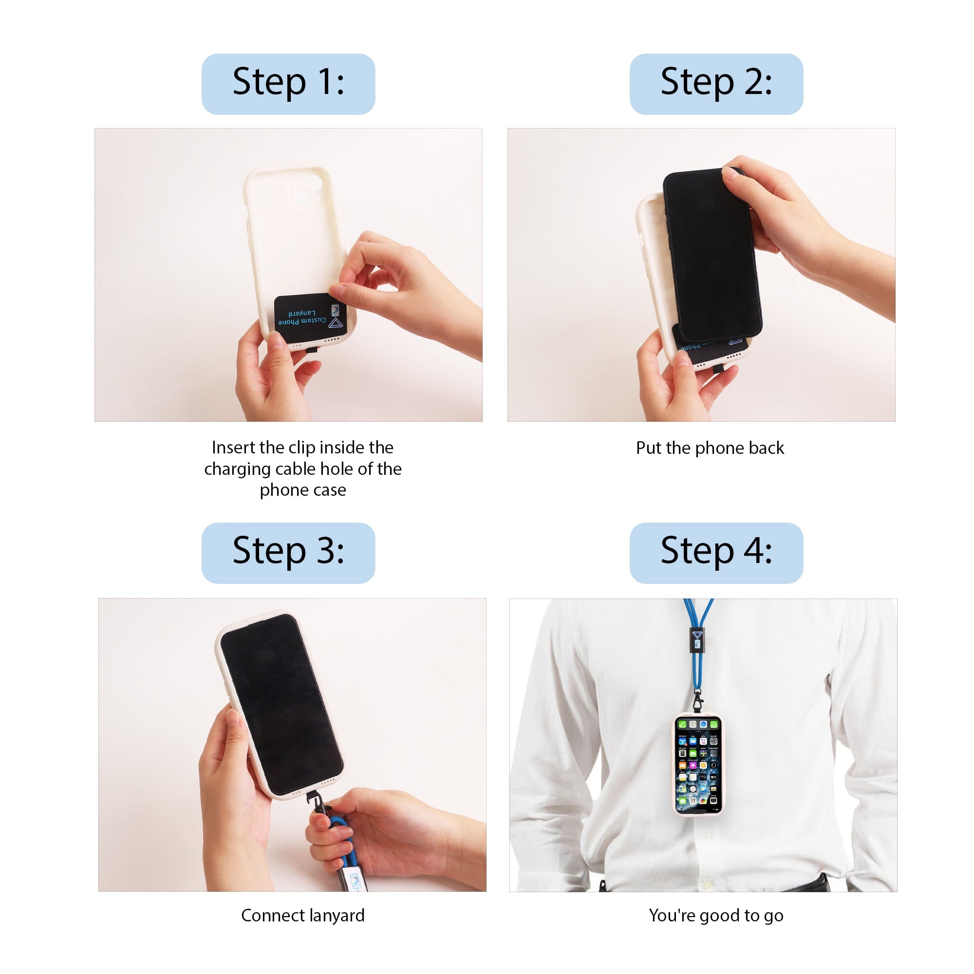 Adjustable Sublimation Phone Lanyard