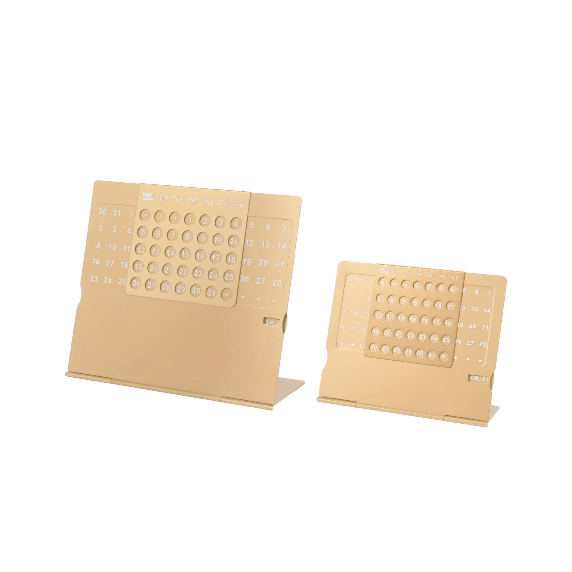 Aluminium Desk Calendar