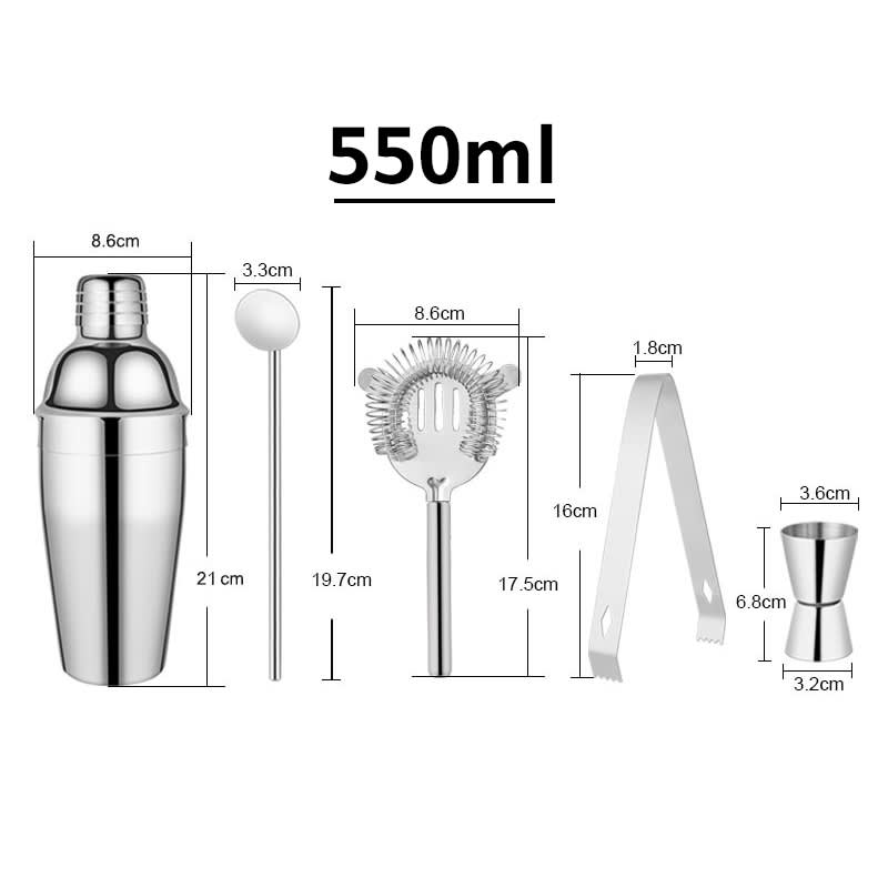 550ml Cocktail Tools Set (5pcs)