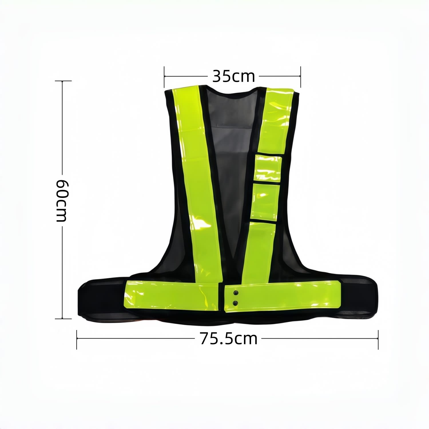 V-Shape Hi-Vis Reflective Adjustable Safety Vest With Pocket