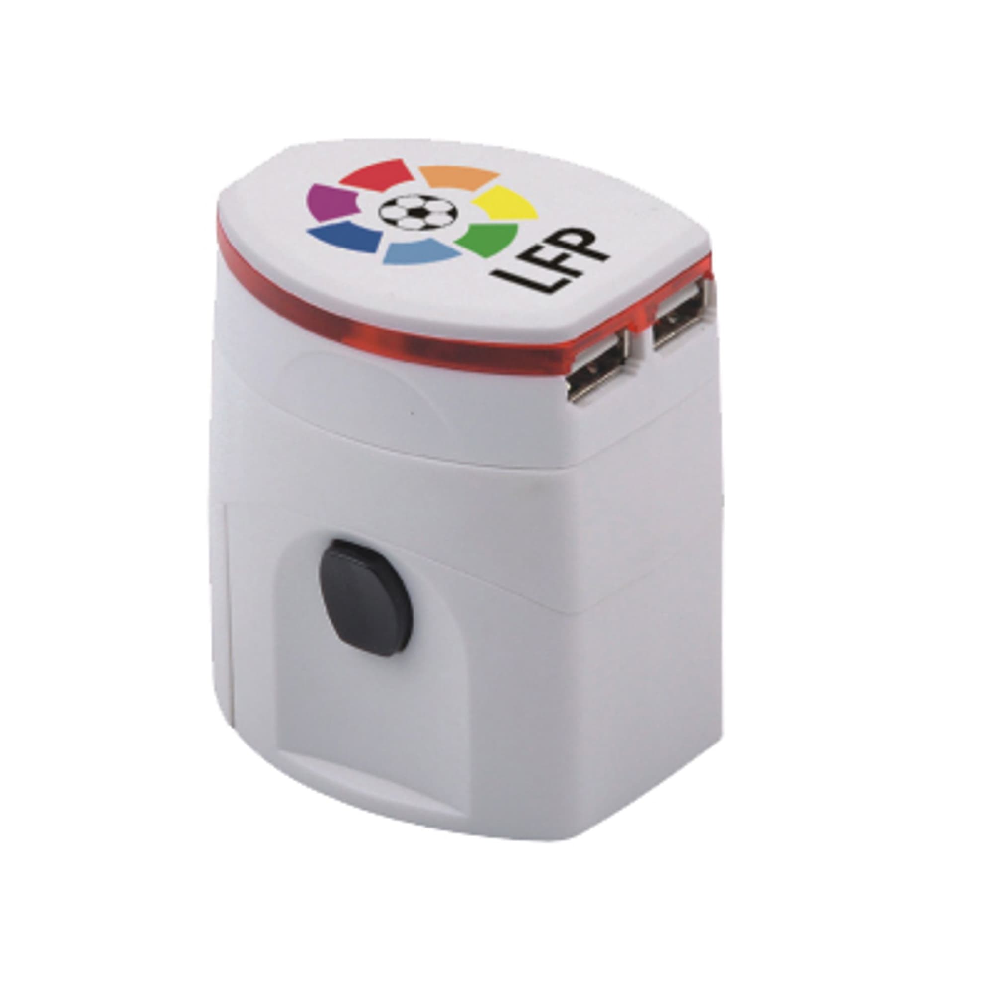 Light-up Universal Plug Travel Adapter With USB