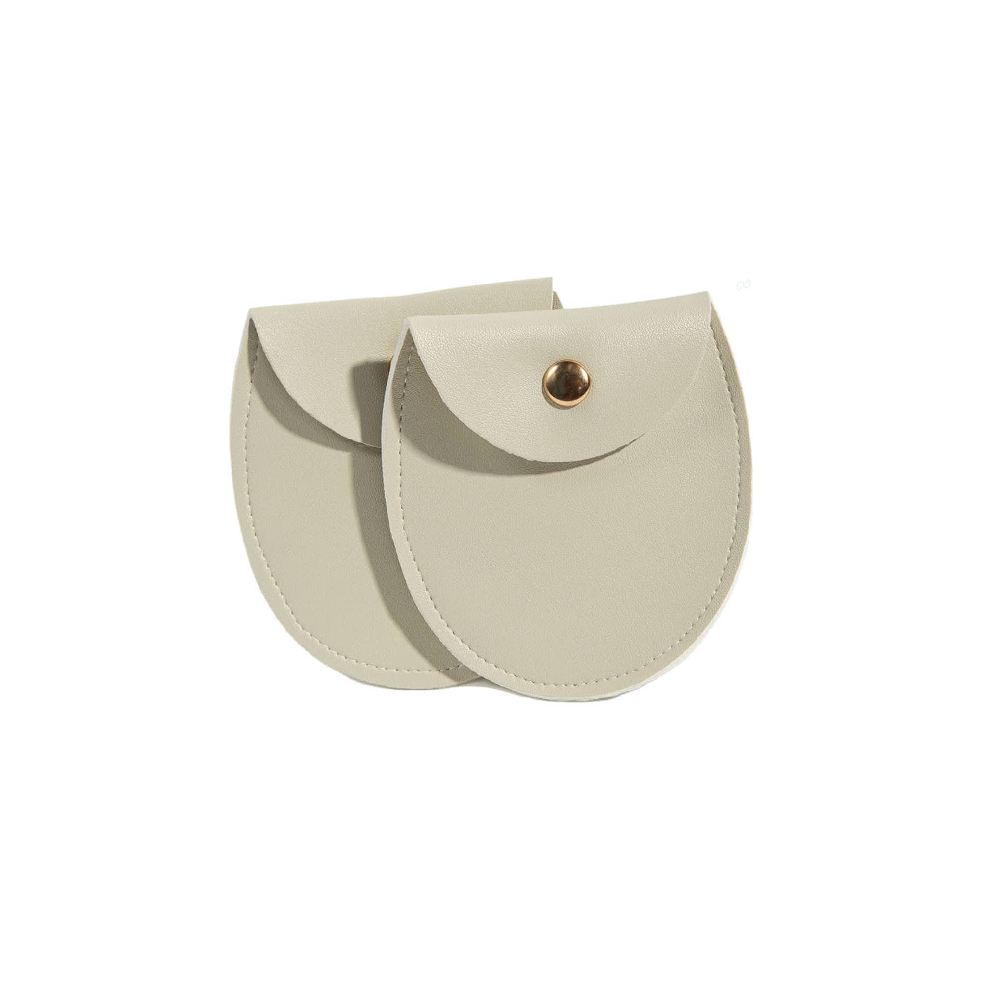Oval PU Leather Jewellery Pouch