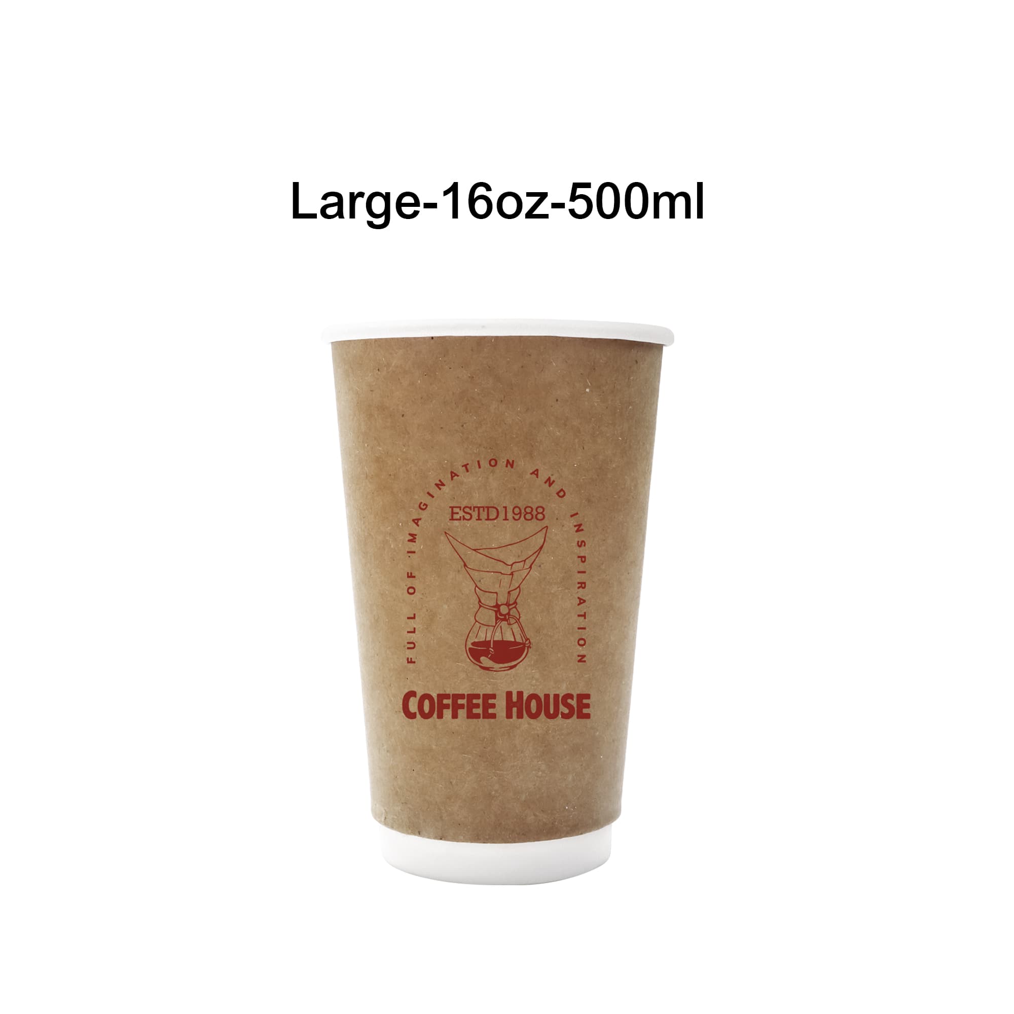 Custom Disposable Double Wall Kraft Paper Cups