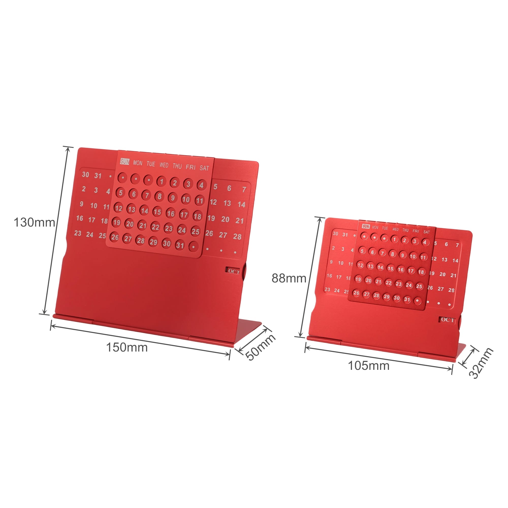 Aluminium Desk Calendar