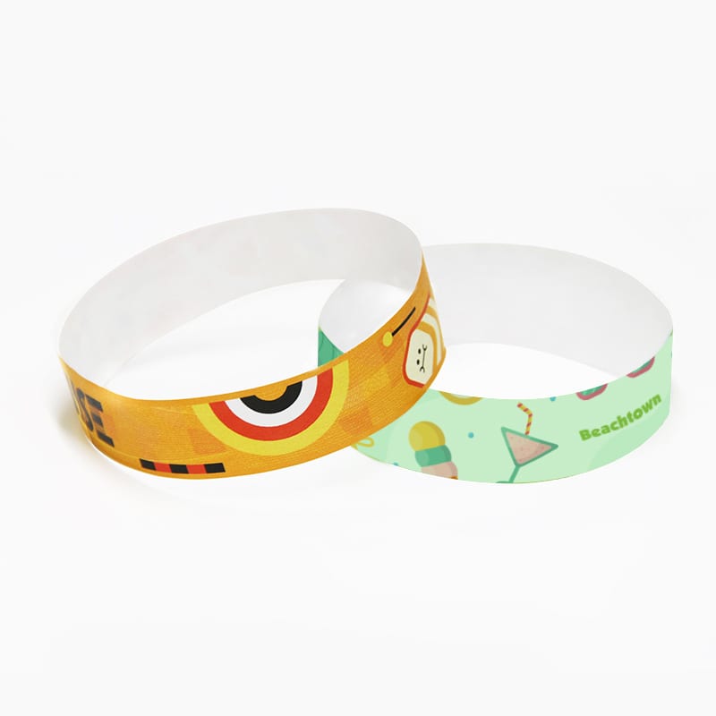 19mm Width Disposable Full Colour Tyvek Wristband