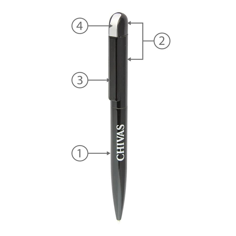 BND62 FOLK, TWIST METAL BALL PEN