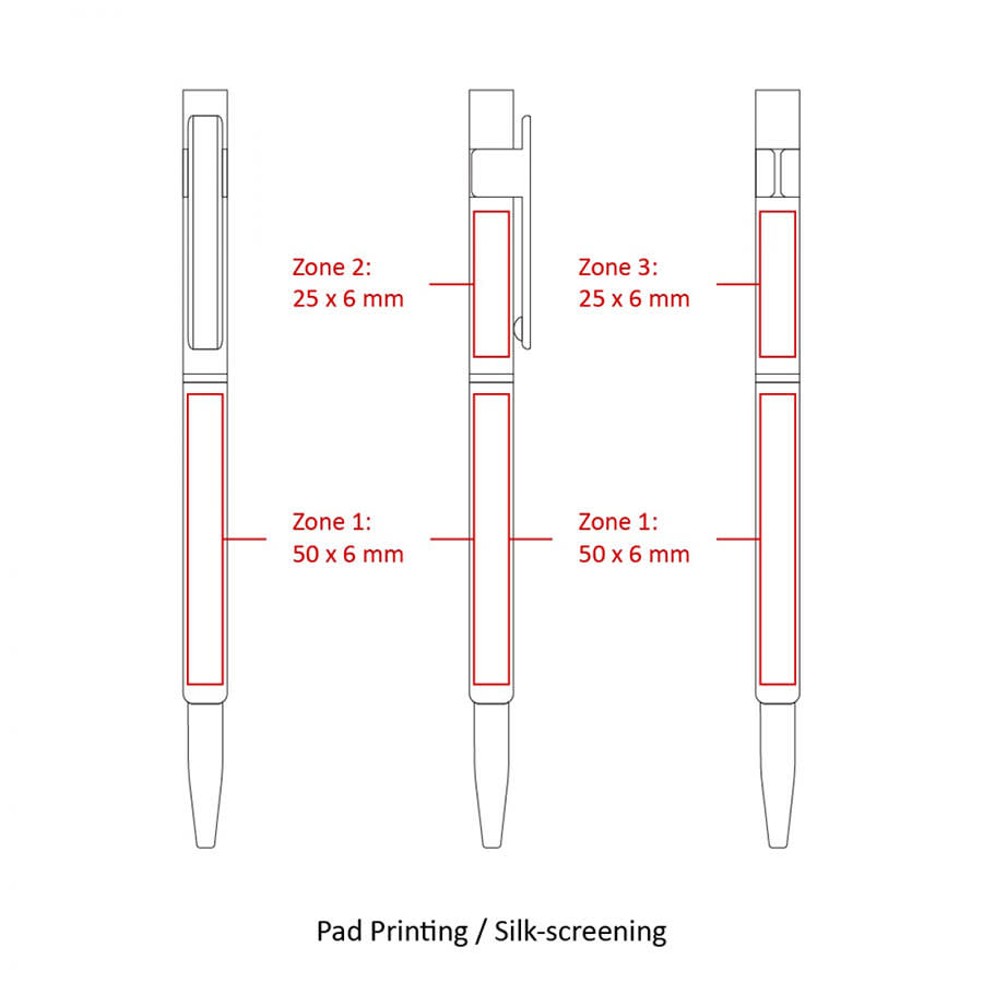 Slim Hex Pens (Custom Made To Order - BND70)