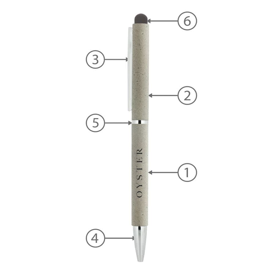BND71XLS CLAP STYLUS TWIST METAL BALL PEN