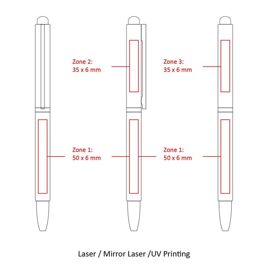 BND71XLS CLAP STYLUS TWIST METAL BALL PEN