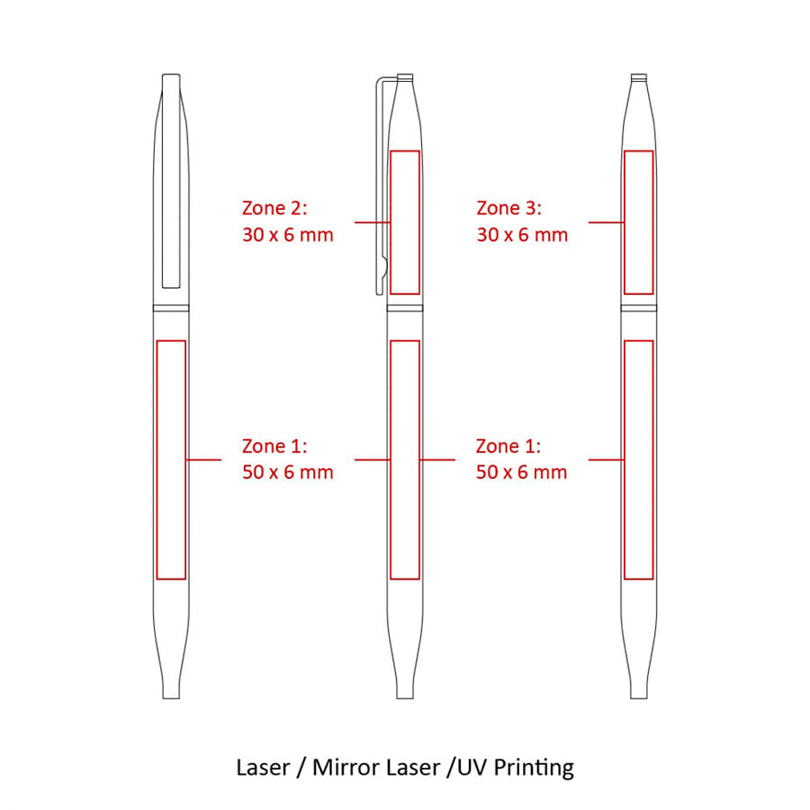 BND72 GLAD, THIN TWIST METAL BALL PEN