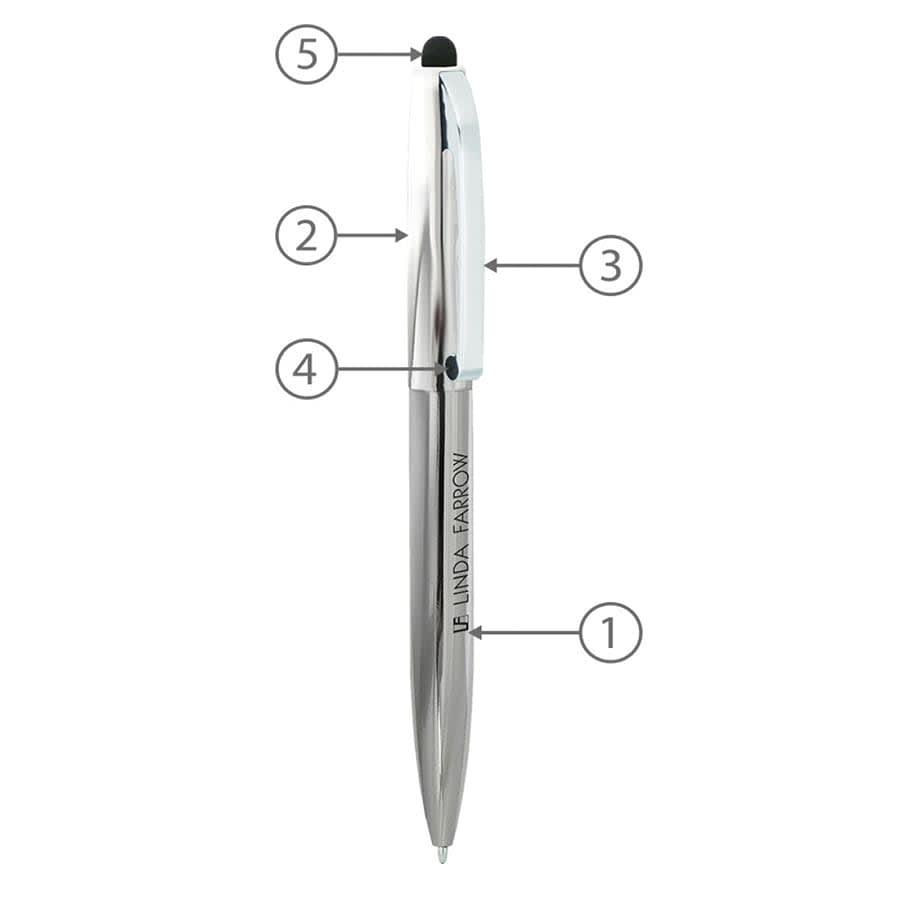 BND75S CLAW STYLUS TWIST METAL BALL PEN