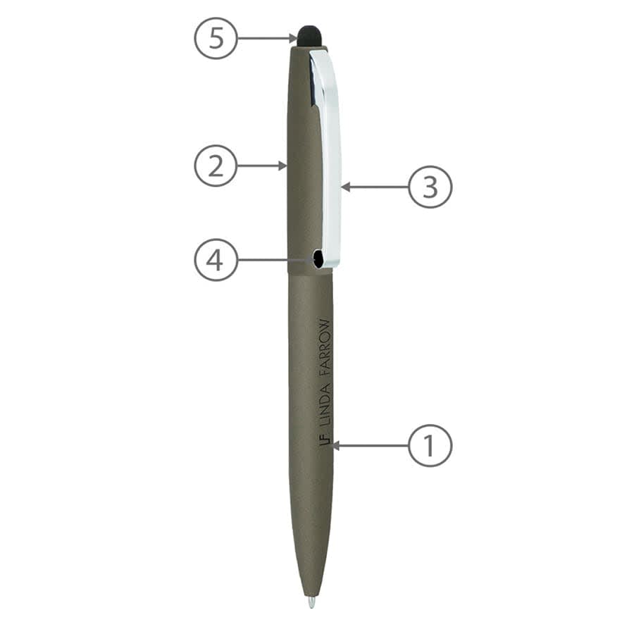 BND75S CLAW STYLUS TWIST METAL BALL PEN