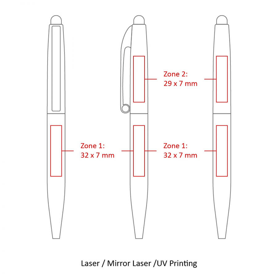 BND75S CLAW STYLUS TWIST METAL BALL PEN