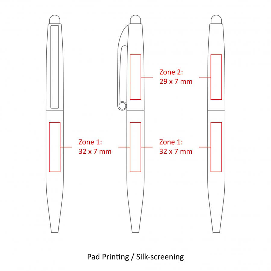 BND75S CLAW STYLUS TWIST METAL BALL PEN