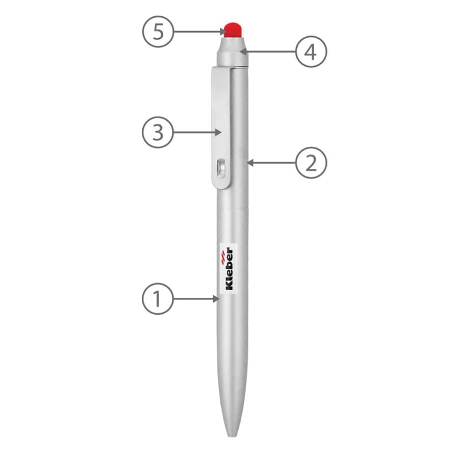 BND76S JOT, STYLUS, TWIST METAL BALLPEN