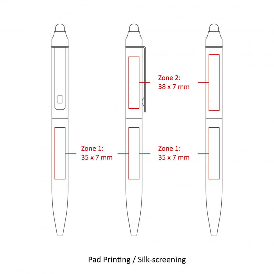 BND76S JOT, STYLUS, TWIST METAL BALLPEN