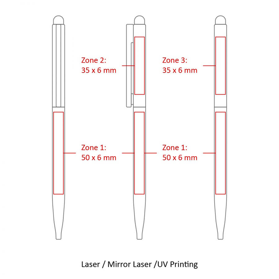BND78S SARI STYLUS, THIN TWIST METAL BALL PEN