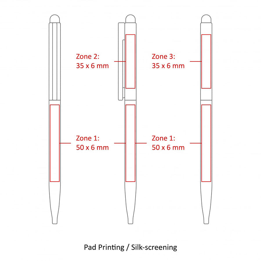 BND78S SARI STYLUS, THIN TWIST METAL BALL PEN