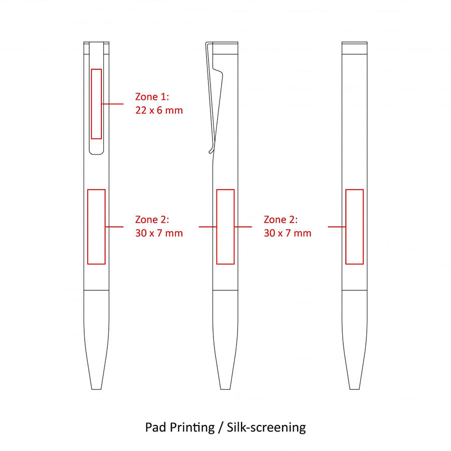 BND84 ATTEN, TWIST METAL BALL PEN