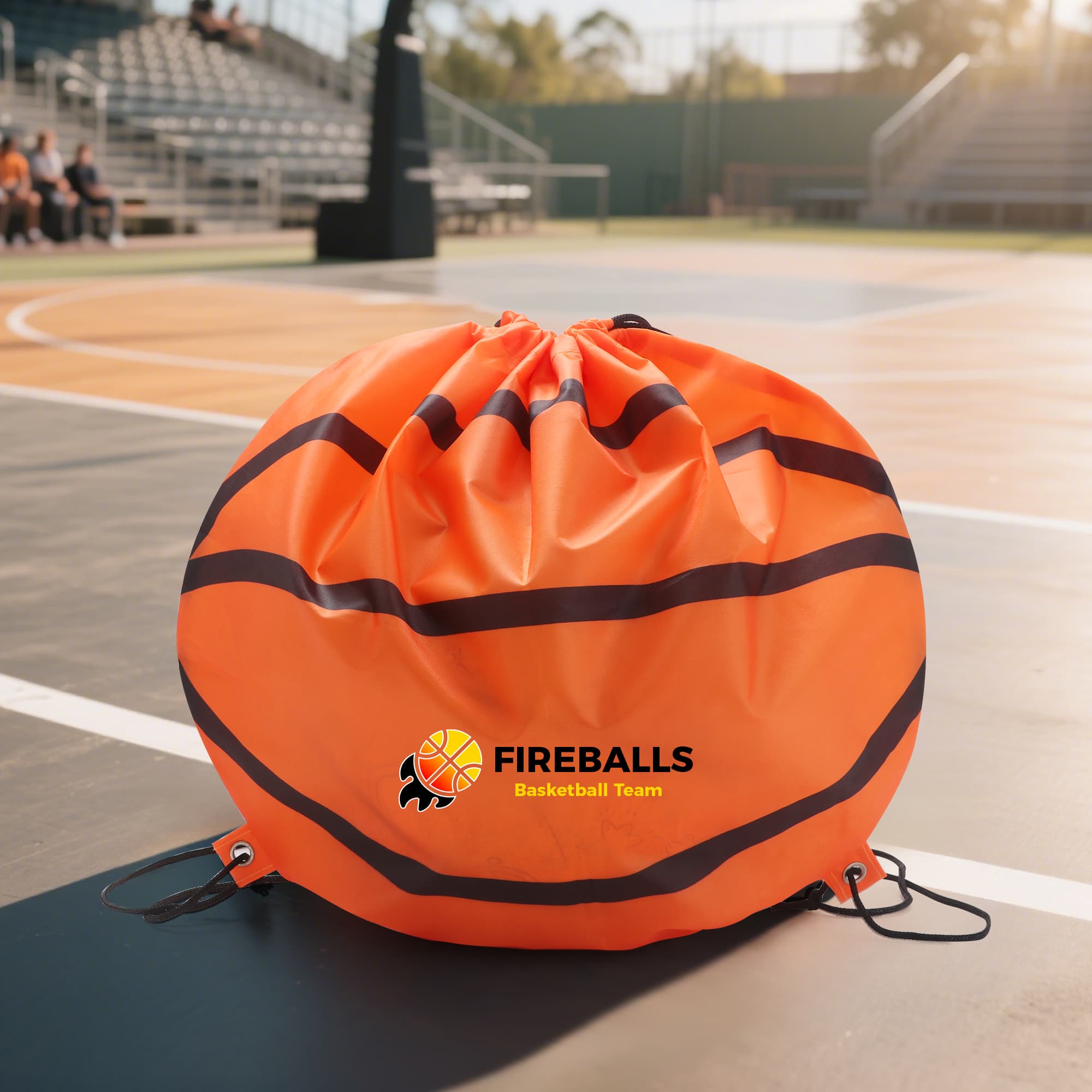 Ball Shaped Drawstring Backpack