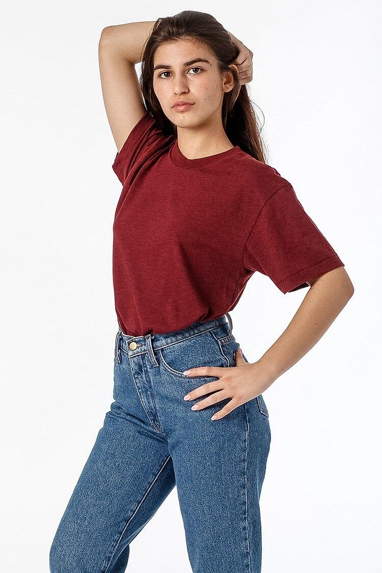 Short Sleeve Cotton Poly Crew Tee