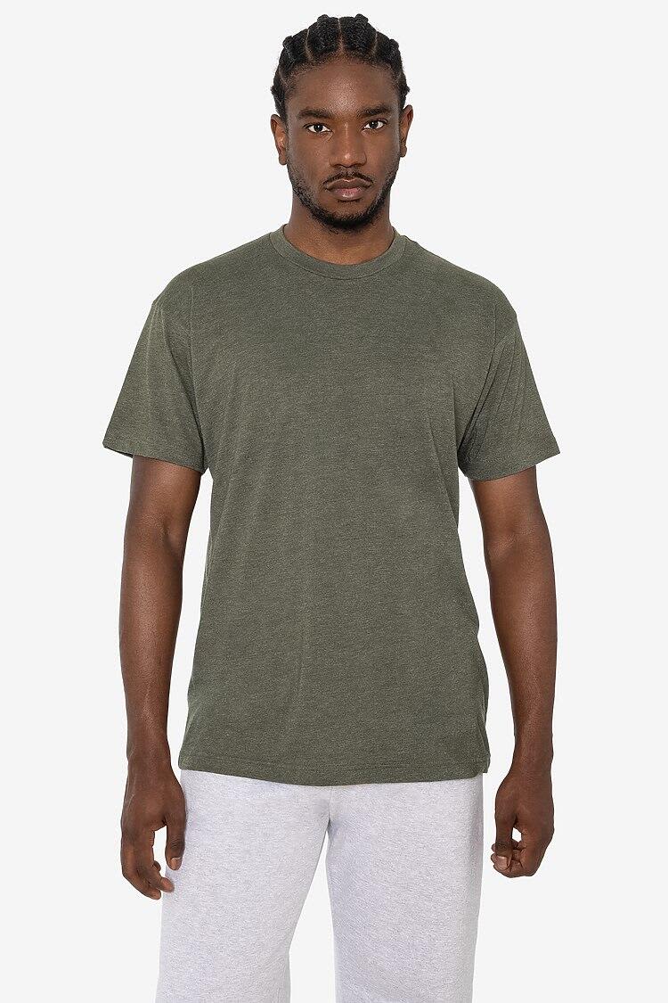 Short Sleeve Cotton Poly Crew Tee