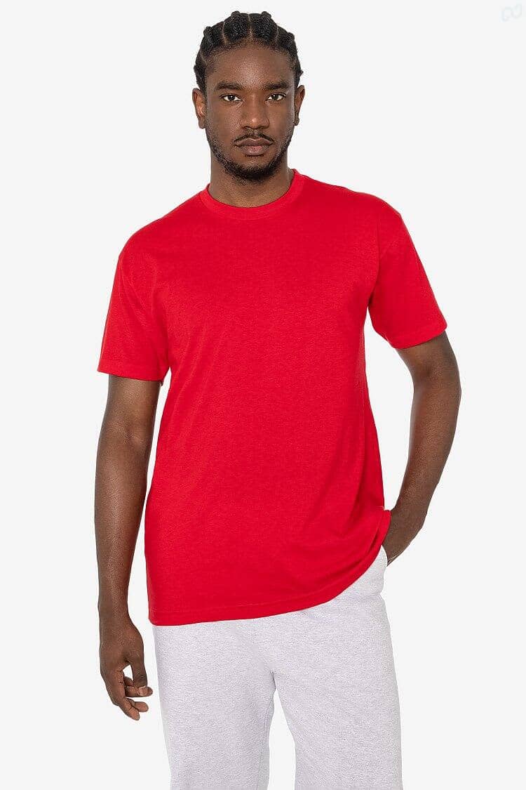 Short Sleeve Cotton Poly Crew Tee