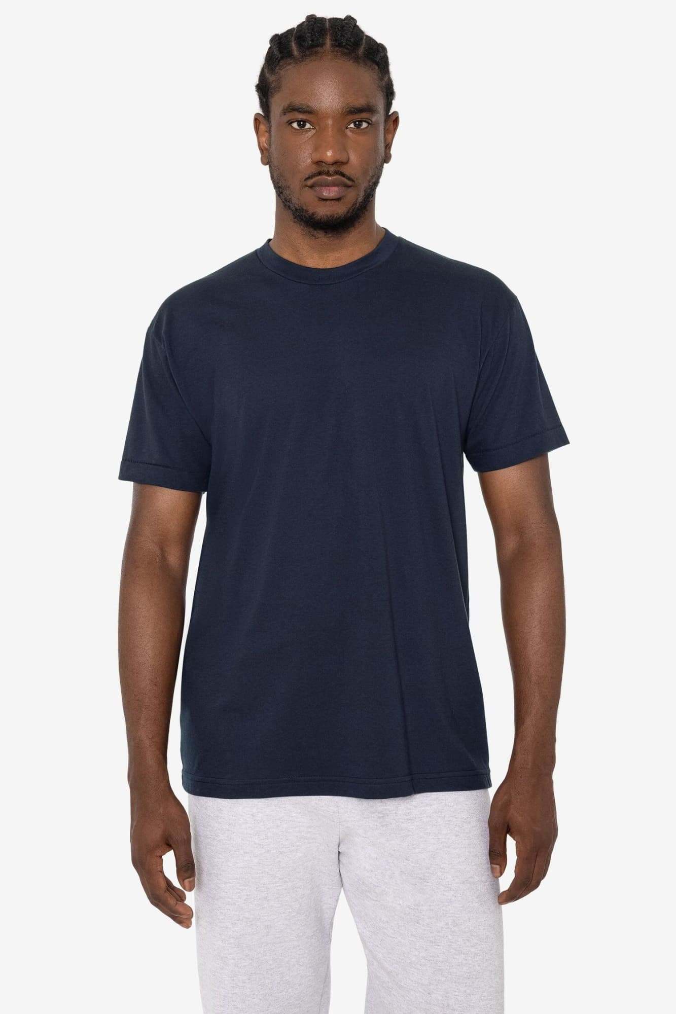 Short Sleeve Cotton Poly Crew Tee