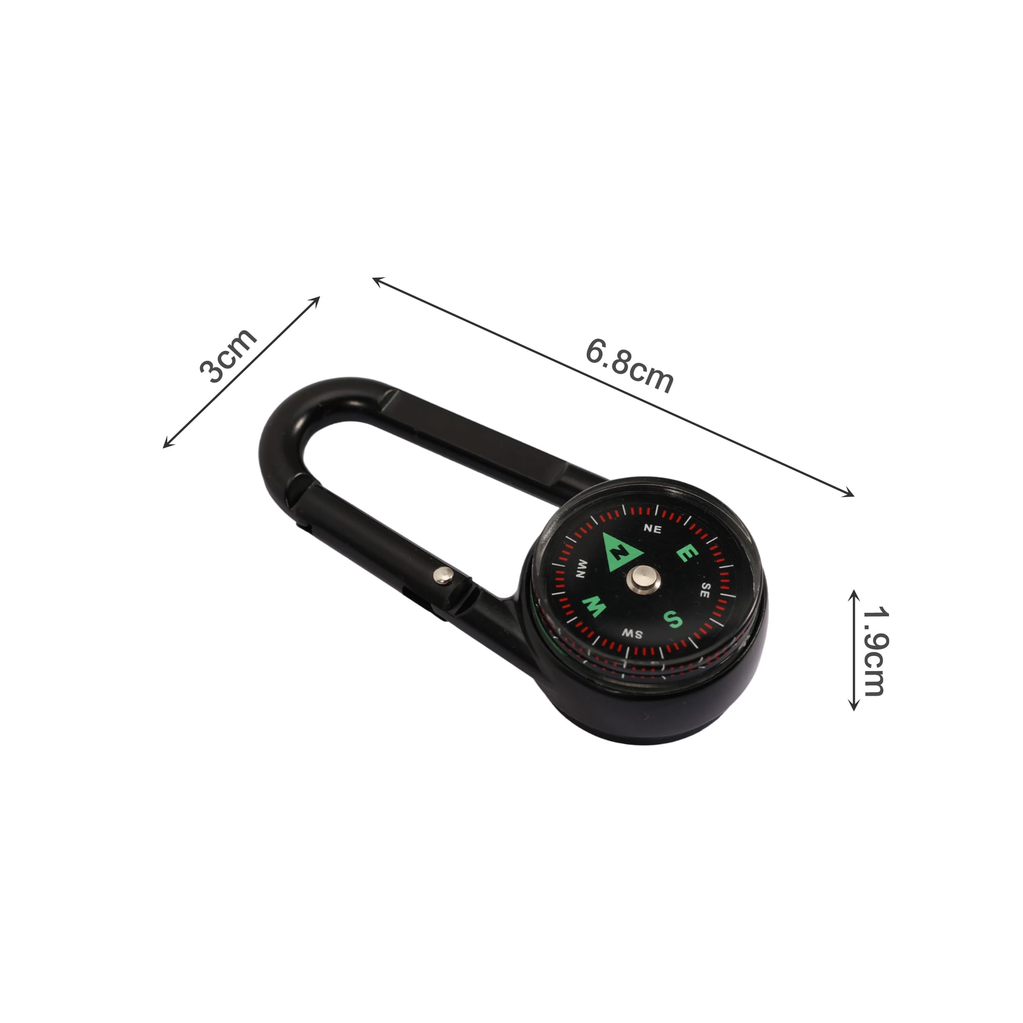 Carabiner Compass Thermometer Hook