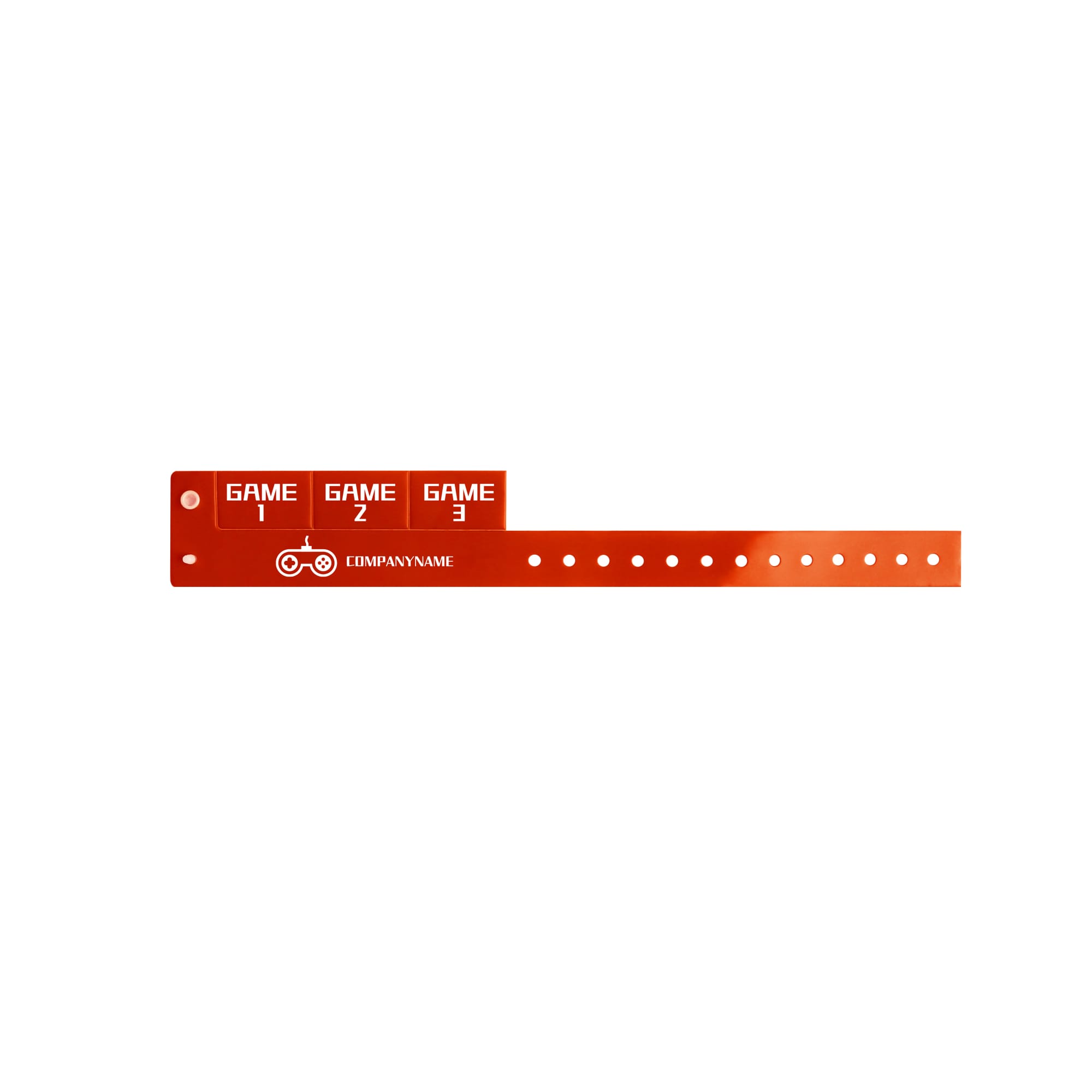 Tabbed Disposable PVC Wristband