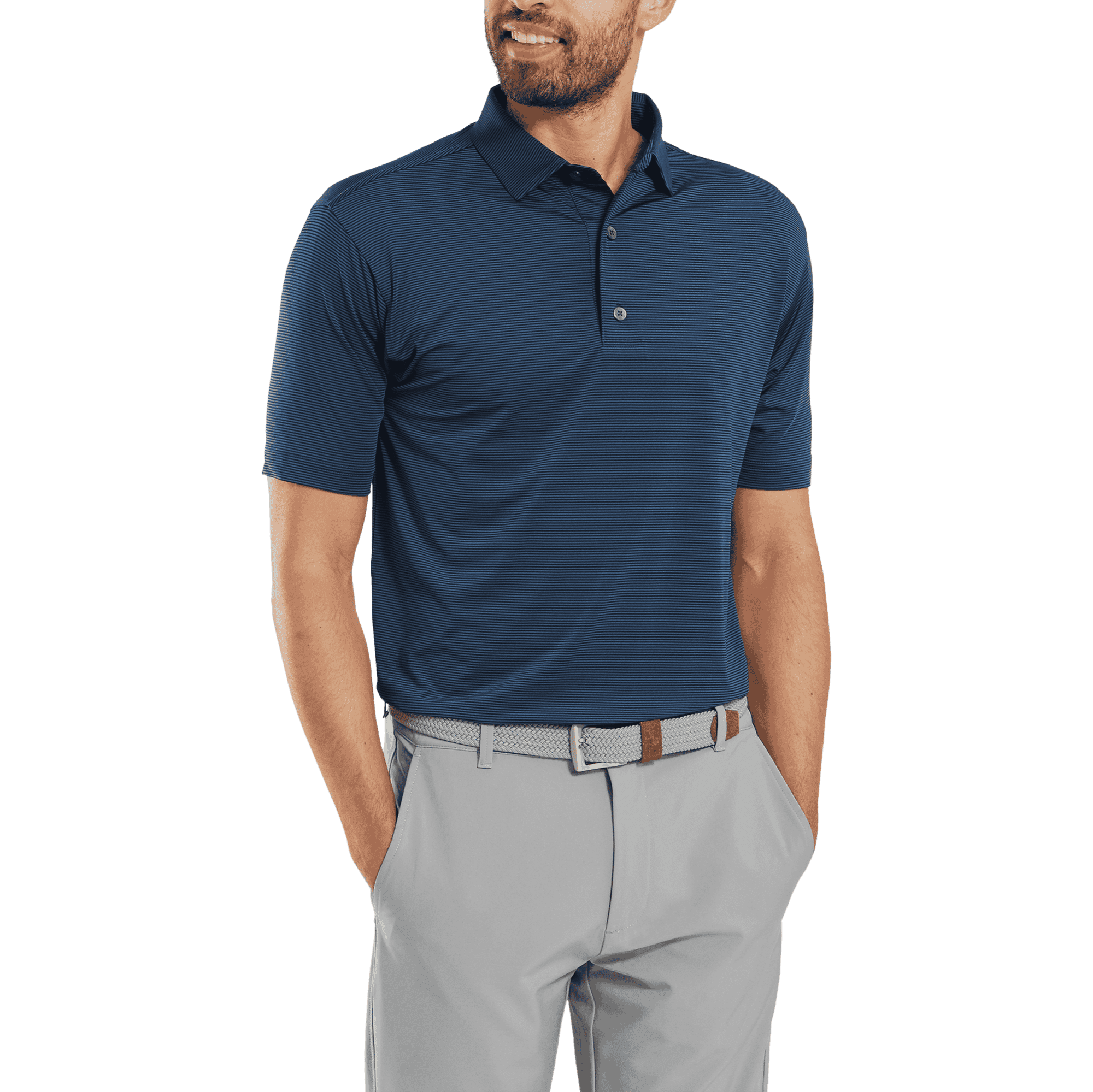 Foot Joy Stretch Pique Lisle Micro Feeder Stripe - Men's