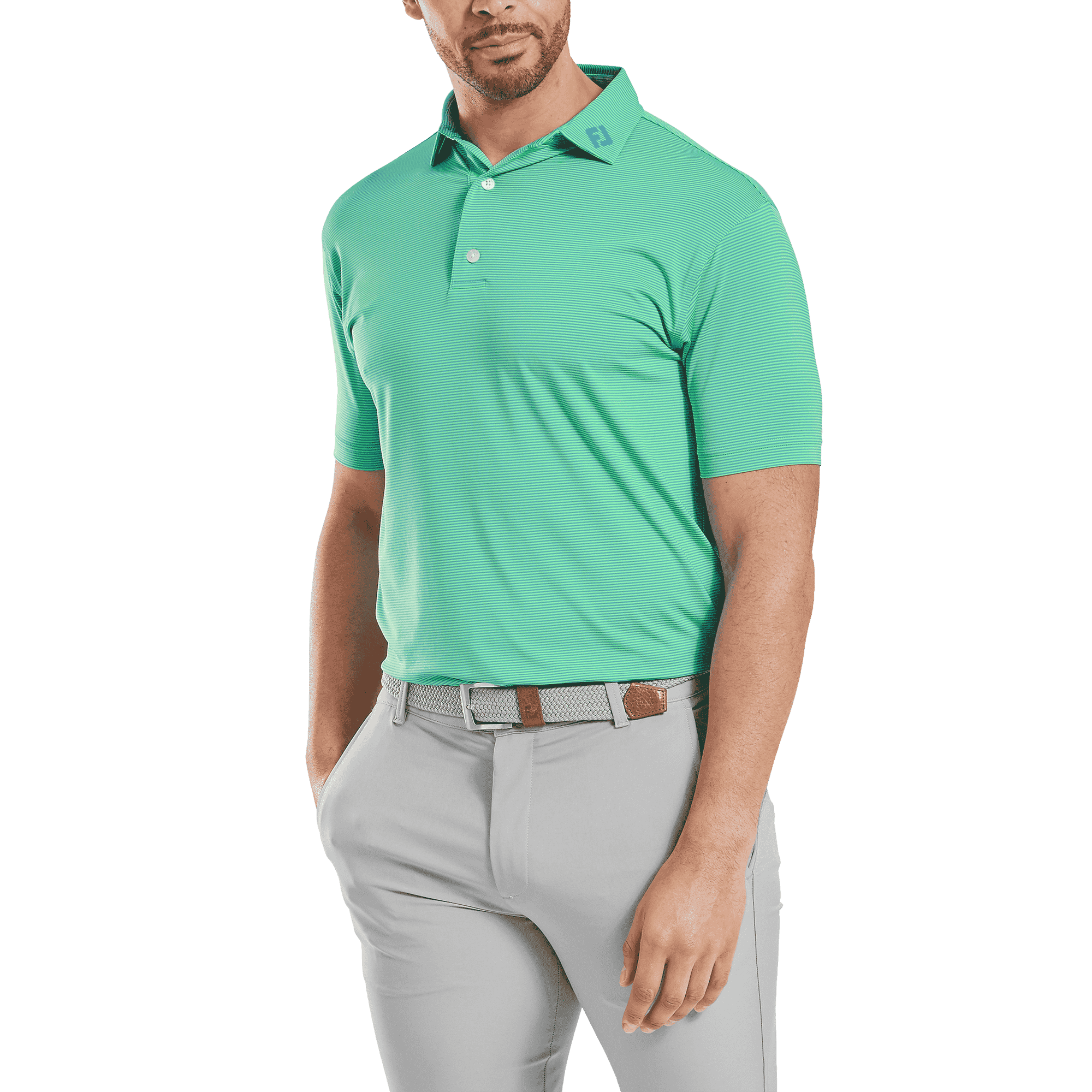 Foot Joy Stretch Pique Lisle Micro Feeder Stripe - Men's