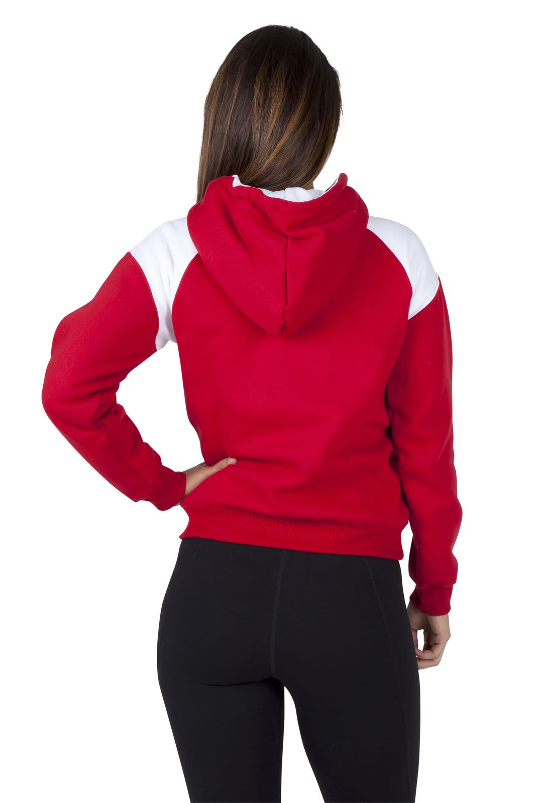 Womens/Juniors Shoulder Contrast ZIP Hoodie