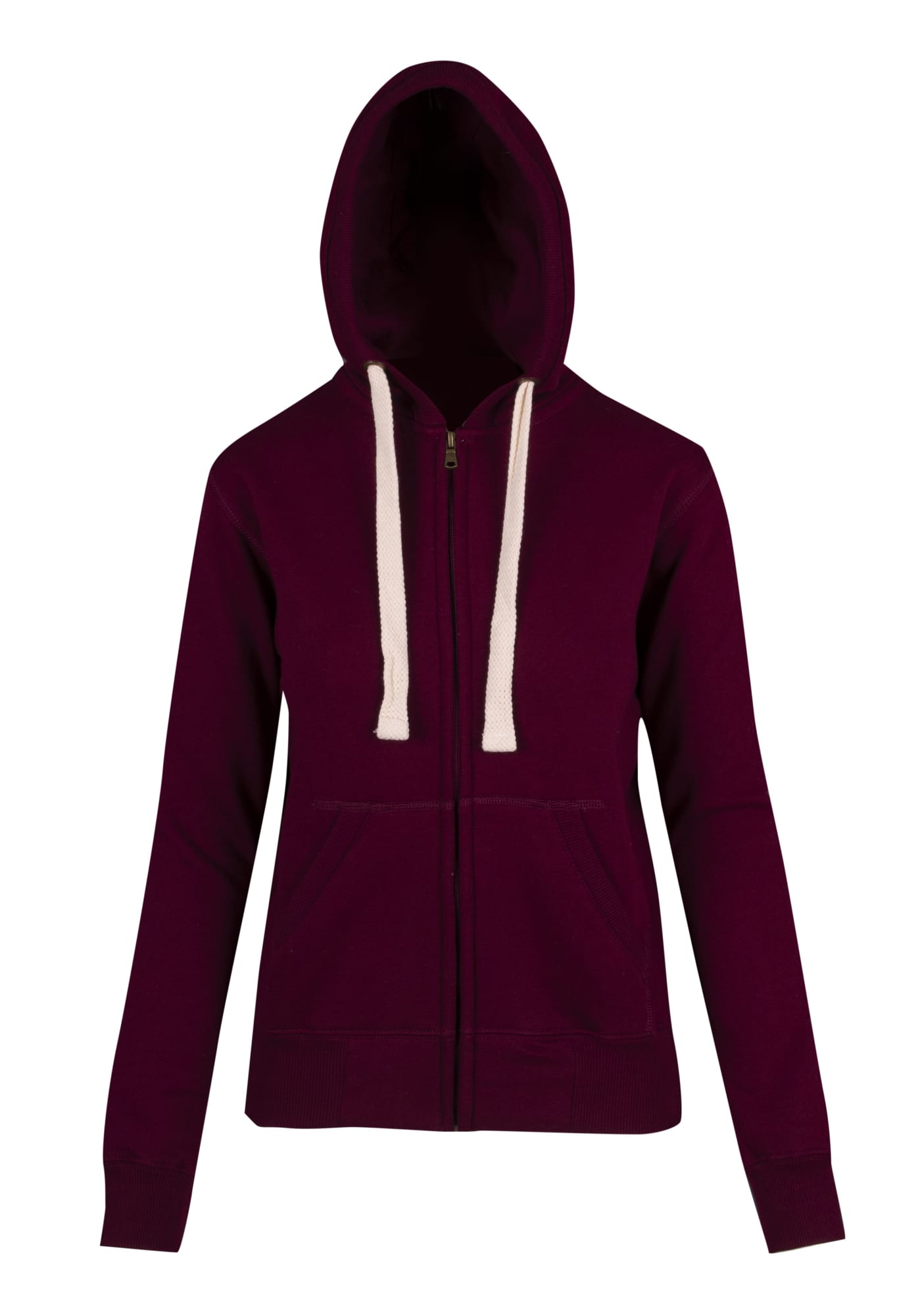 Womens/Junior Heavy Zip Fleece Hoodie