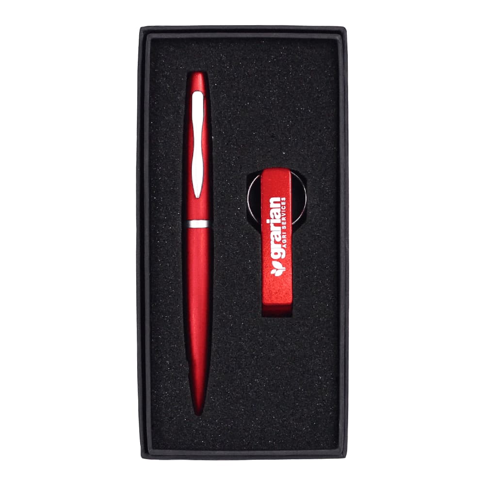 Chicago Pen & Bottle Opener Keyring Gift Set