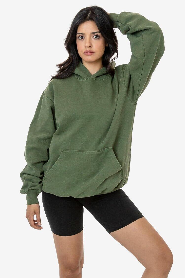 Garment Dye Heavy Fleece Hooded Pullover