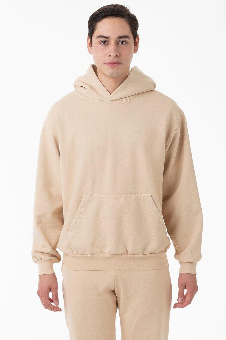 Garment Dye Heavy Fleece Hooded Pullover