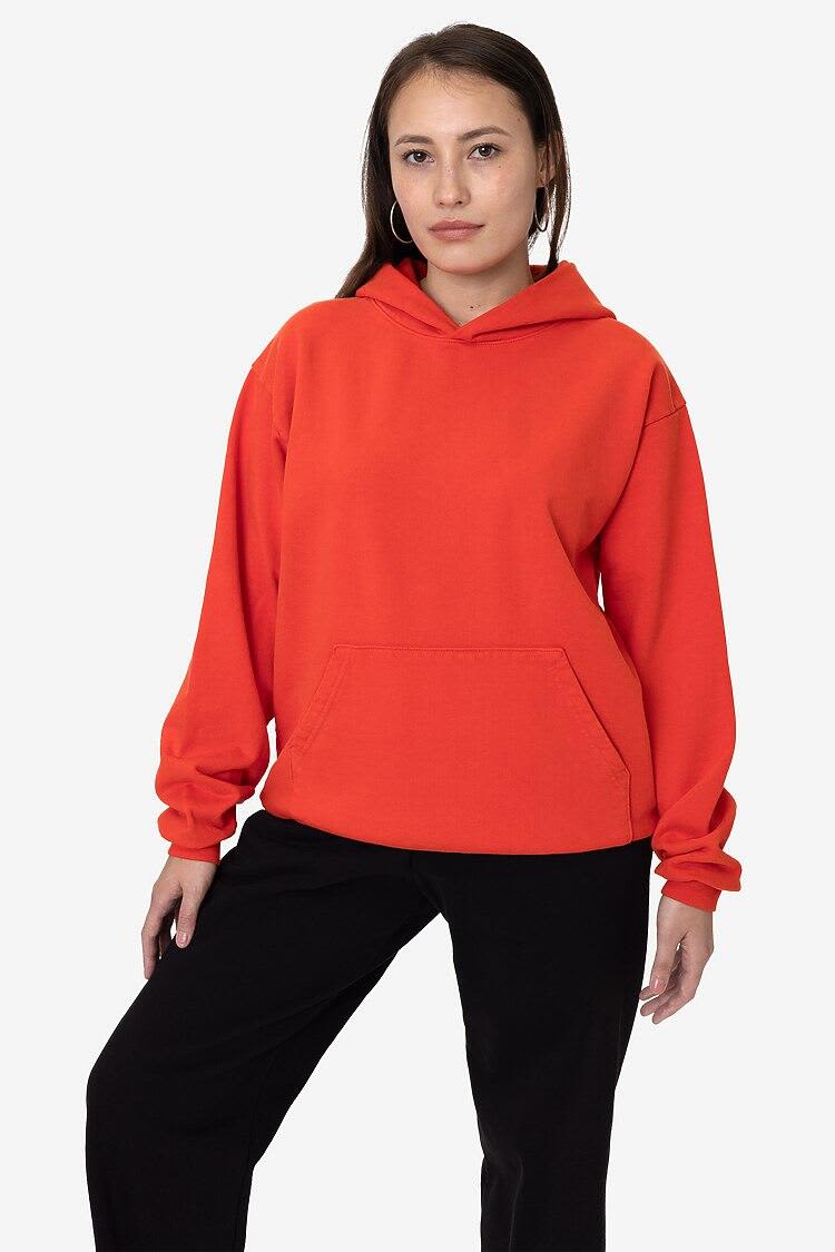 Garment Dye Heavy Fleece Hooded Pullover