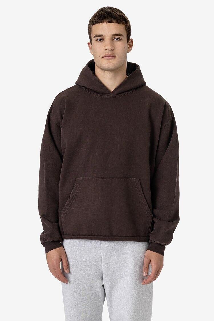 Garment Dye Heavy Fleece Hooded Pullover