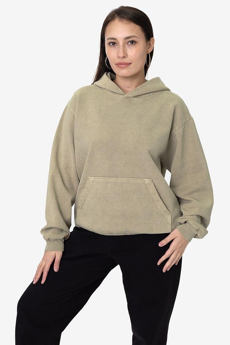 Garment Dye Heavy Fleece Hooded Pullover