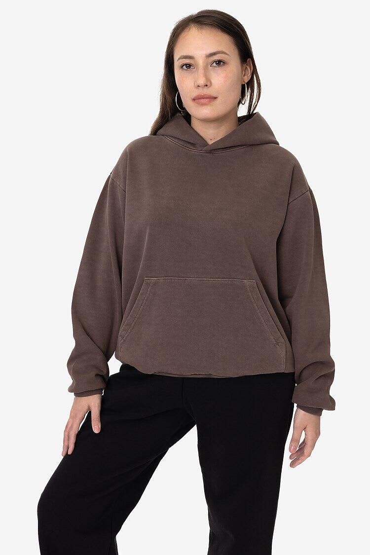 Garment Dye Heavy Fleece Hooded Pullover