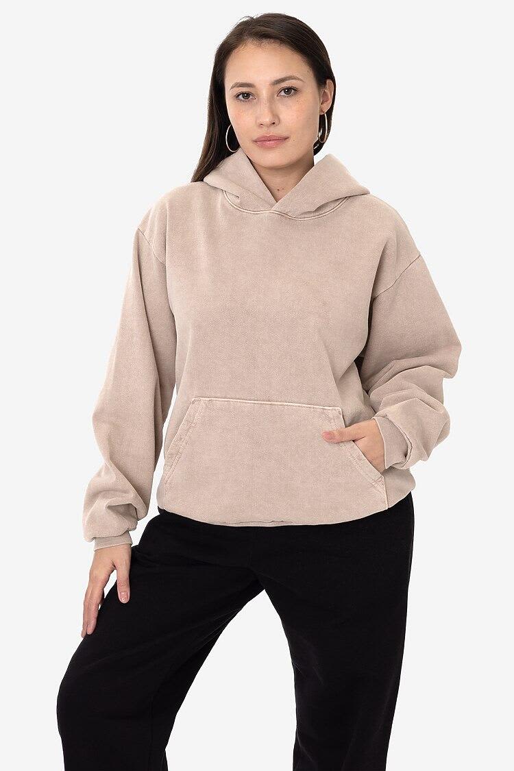 Garment Dye Heavy Fleece Hooded Pullover