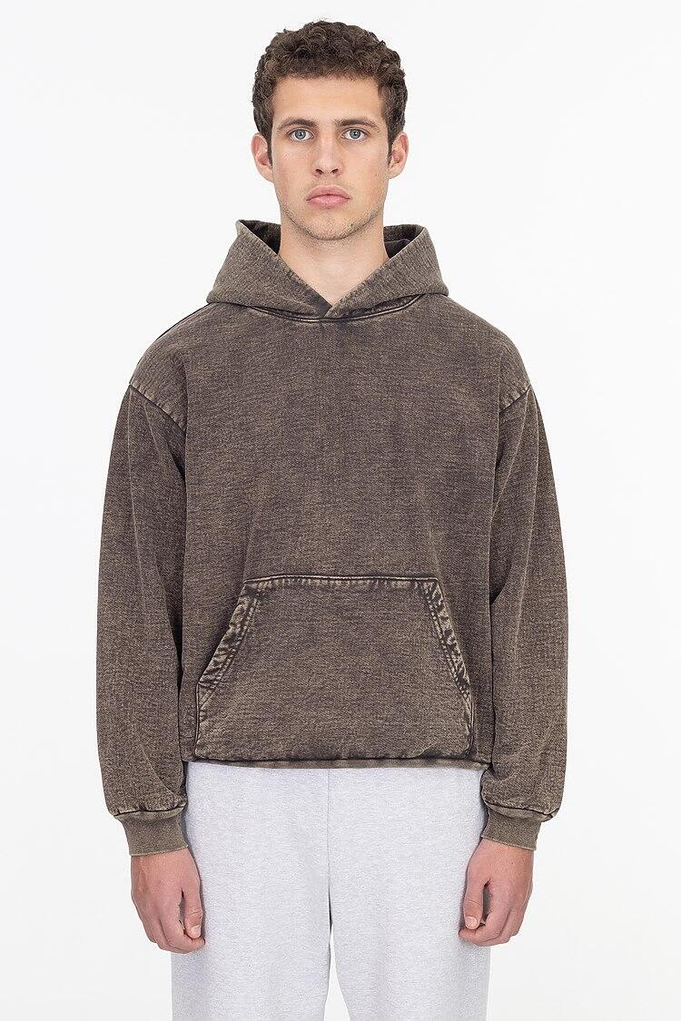 Mineral Wash Heavy Fleece Hooded Pullover
