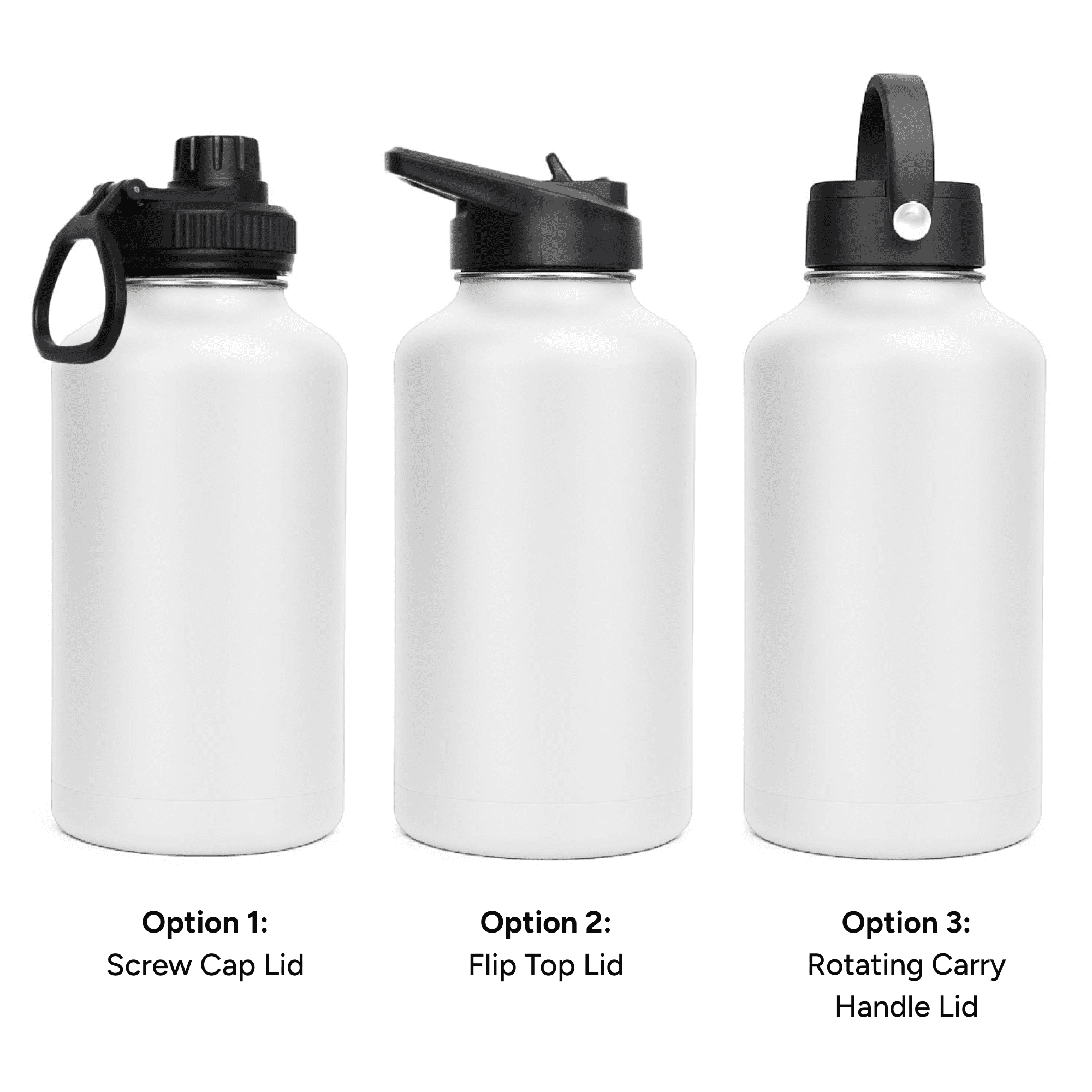 LAPEN 1800ml Vacuum Bottle - 3 Different Lid Options