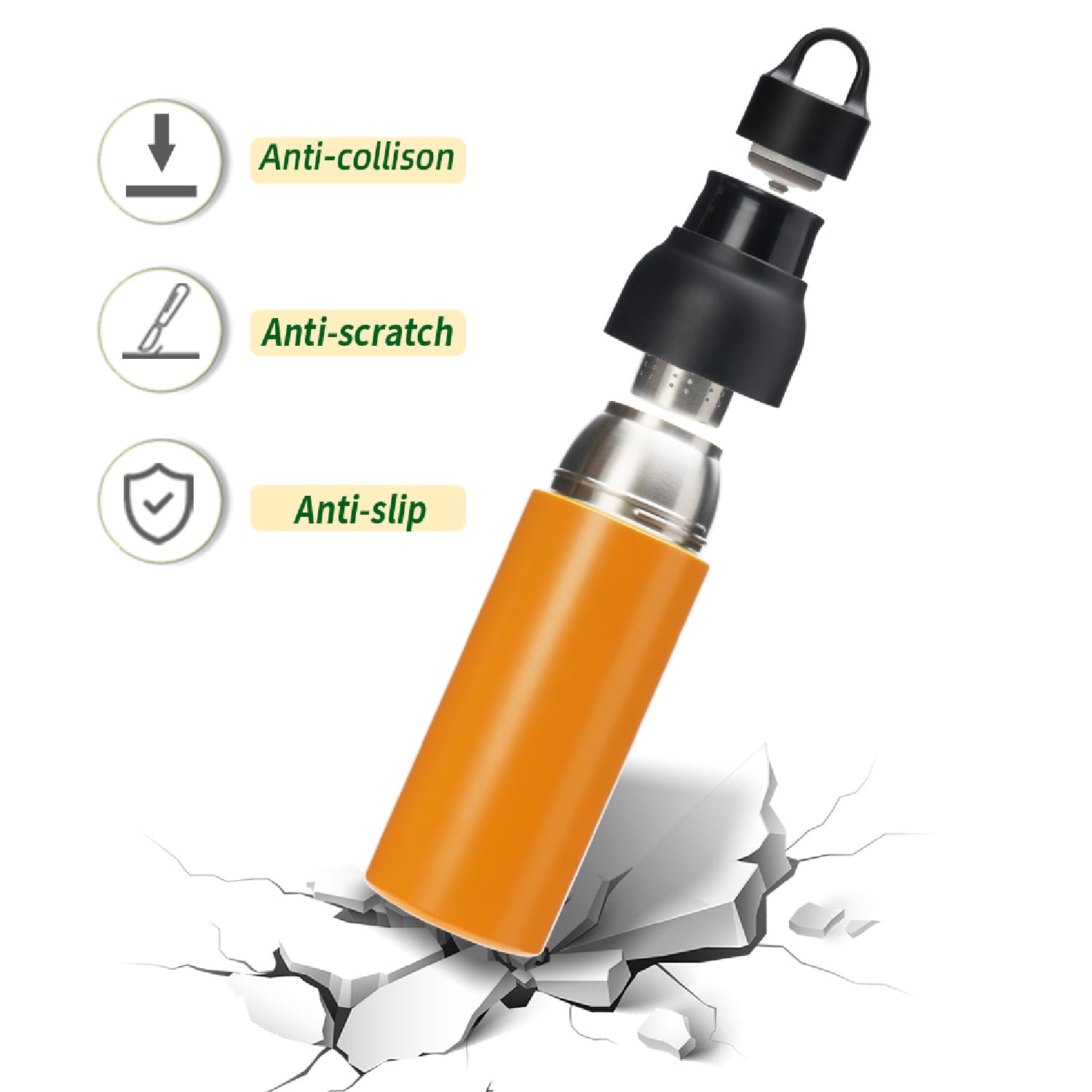 BOLIVIA 500ml Eco Friendly Double Wall Vacuum Flask