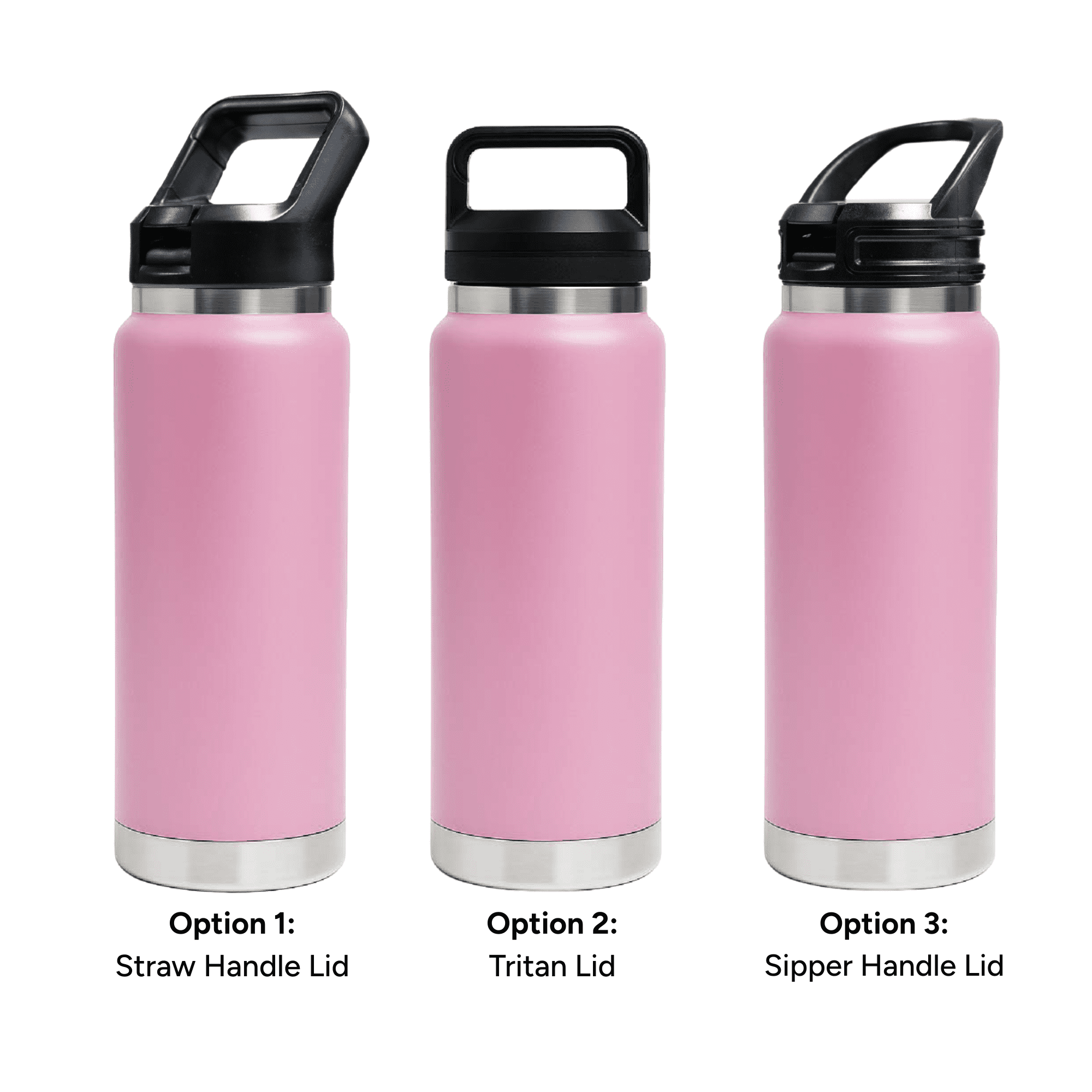 HYDRO - 750ml Vacuum Bottle - 3 Different Lid Options