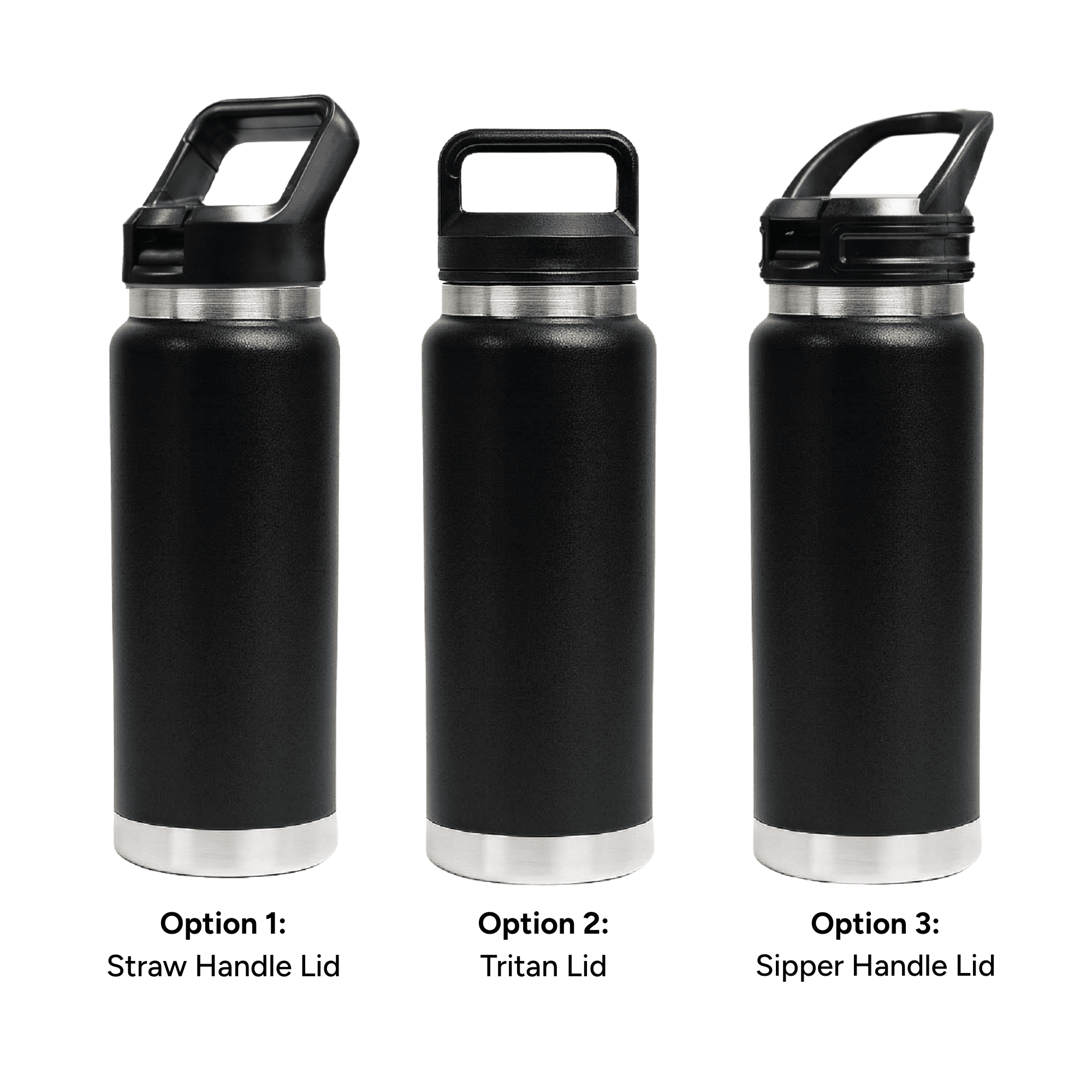 HYDRO - 750ml Vacuum Bottle - 3 Different Lid Options