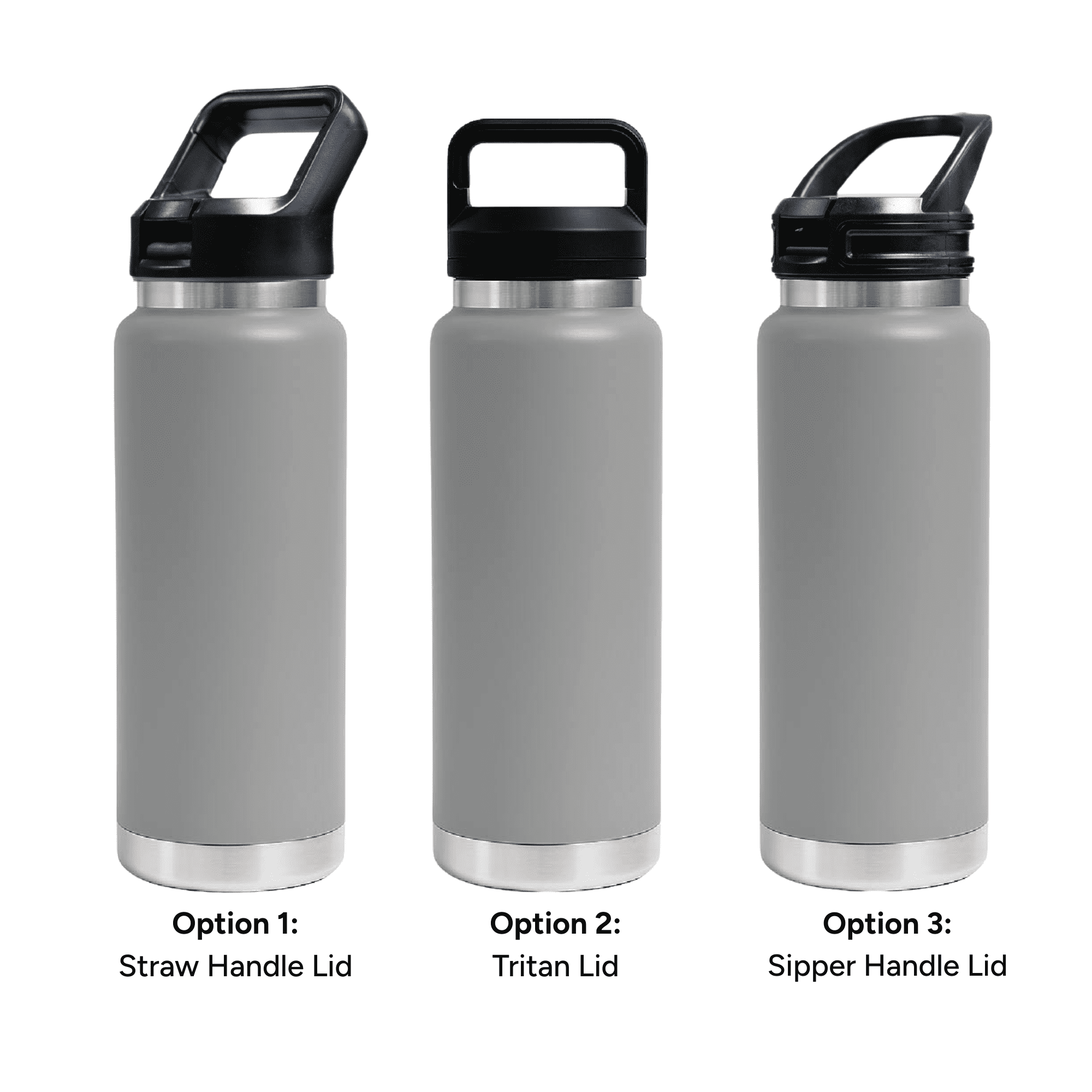 HYDRO - 750ml Vacuum Bottle - 3 Different Lid Options